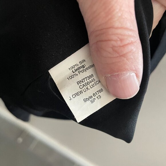 Madewell Black Silk Sleeveless Fit & Flare Dress Size 2 - Picture 4 of 5